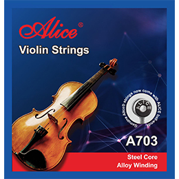 AWR10 Violin Sting Set, Plated Steel Plain String, Nylon Core, Al-Mg and Silver Winding